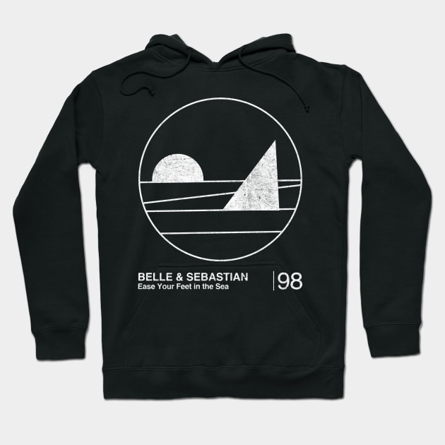 Ease Your Feet in the Sea / Minimalist Graphic Artwork Fan Design Hoodie by saudade